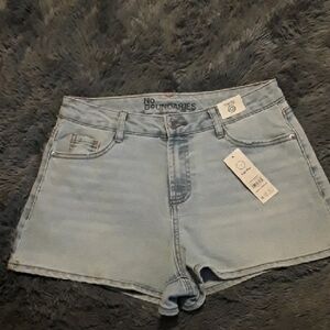 No Boundaries Women's Sky Blue Jean Shorts